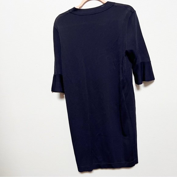 COS Stretchy Bell Sleeve Navy Dress - Picture 2 of 6